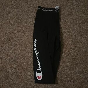 champion women’s medium black leggings